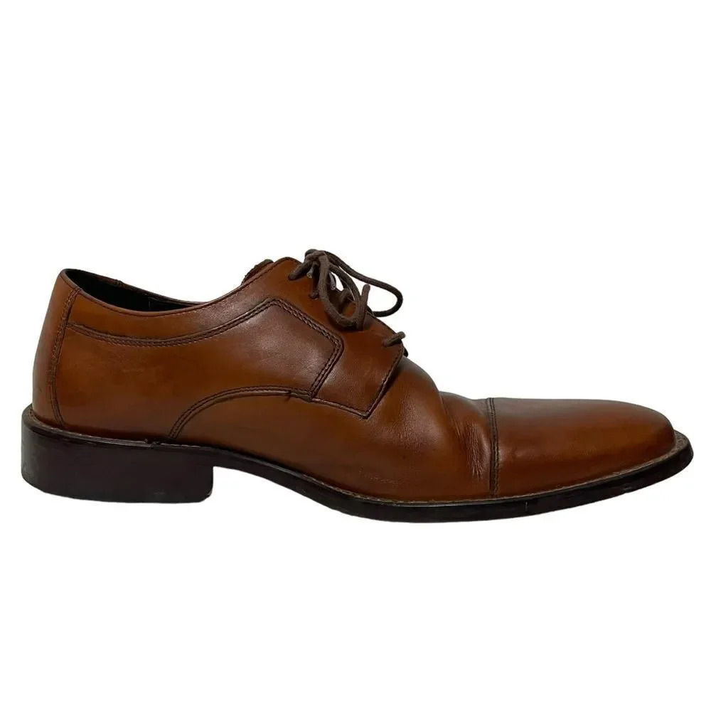 JOHNSTON & MURPHY Men's Lancaster Cap Toe Oxfords 10